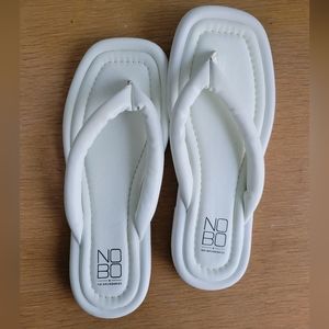 White/Off White No Boundaries Flip Flops